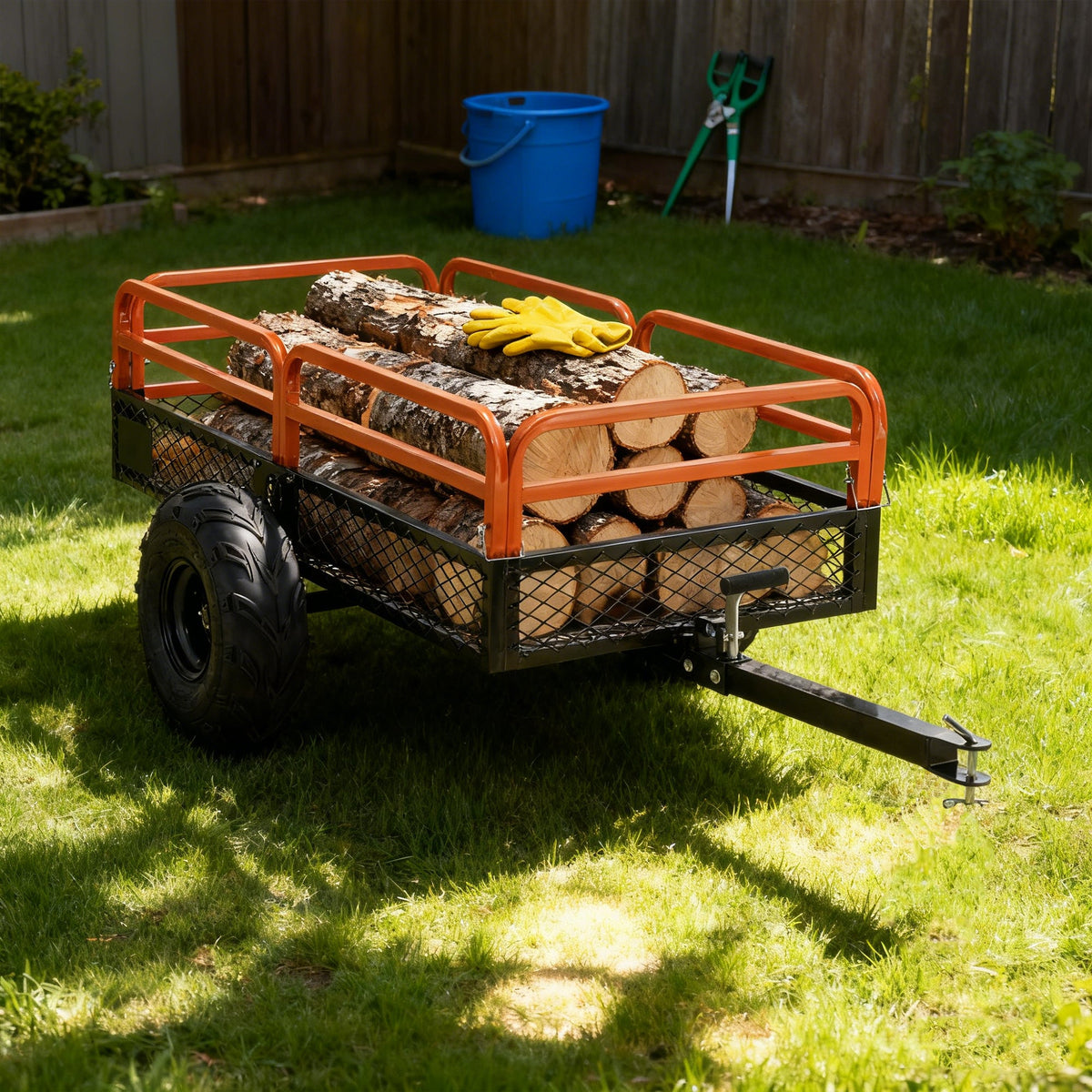 1500LBS Capacity Dump Cart Trailer