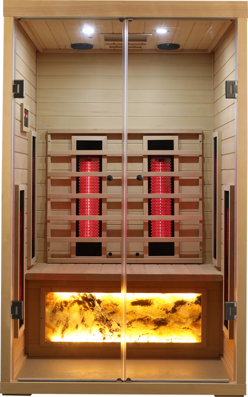 Two Person Hemlock Wood Far-Infrared Sauna Room