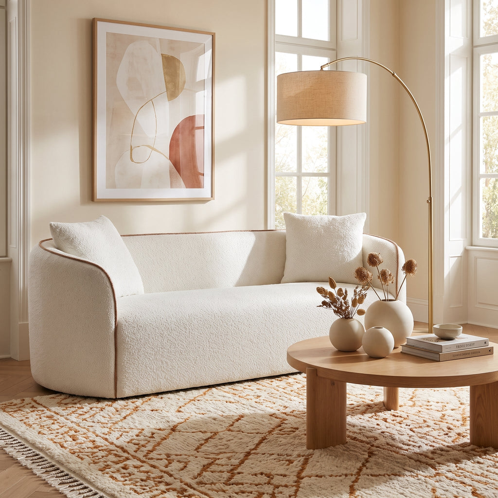 Coral 82" Curved Sofa