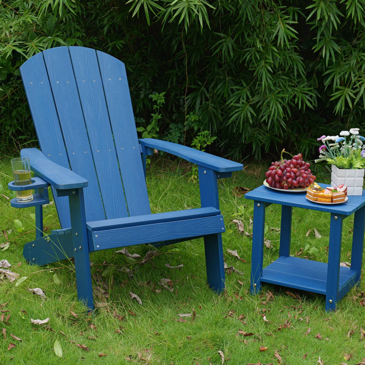 Outdoor Lounge Chair With Cup Holder