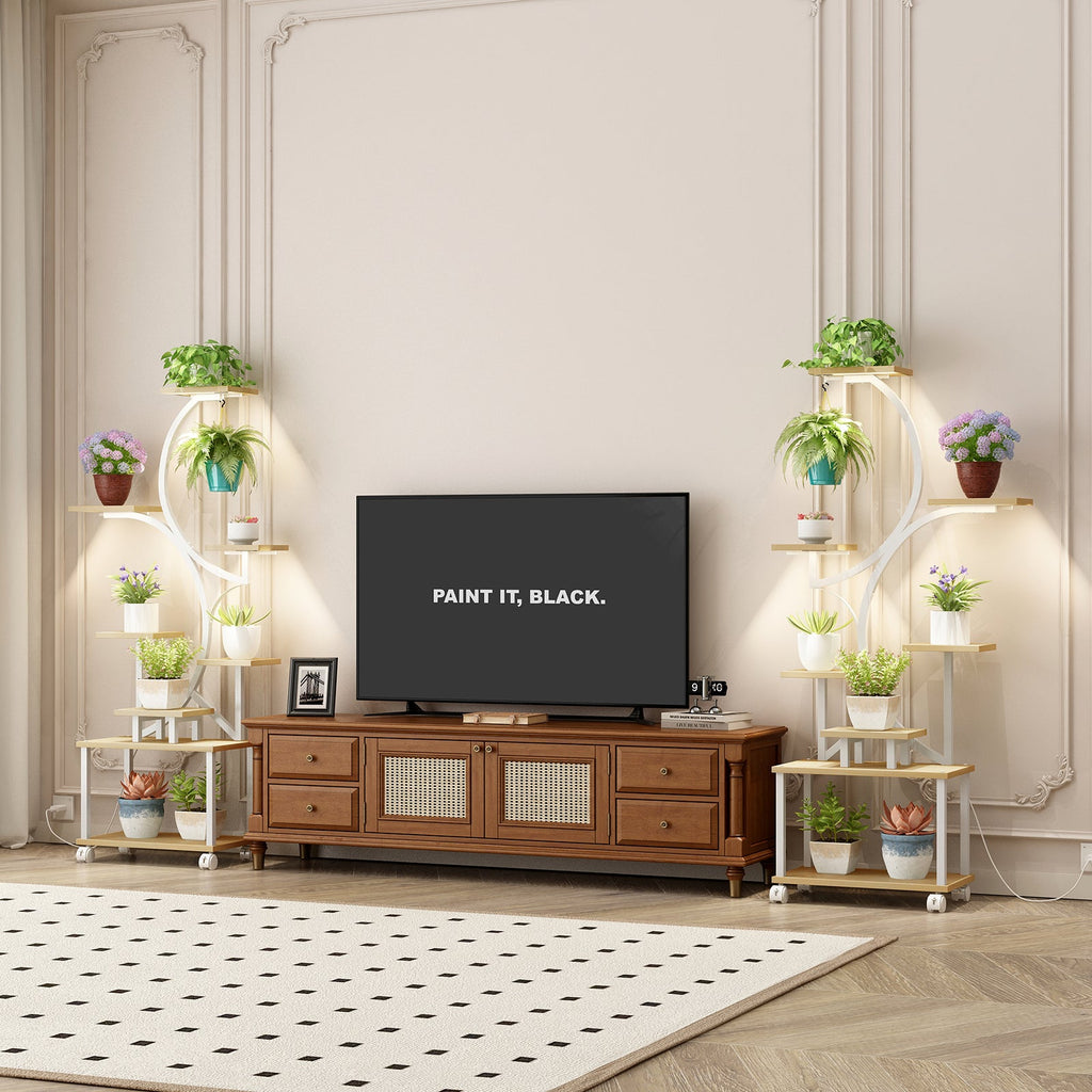 62" Indoor Plant Stand with Grow Lights