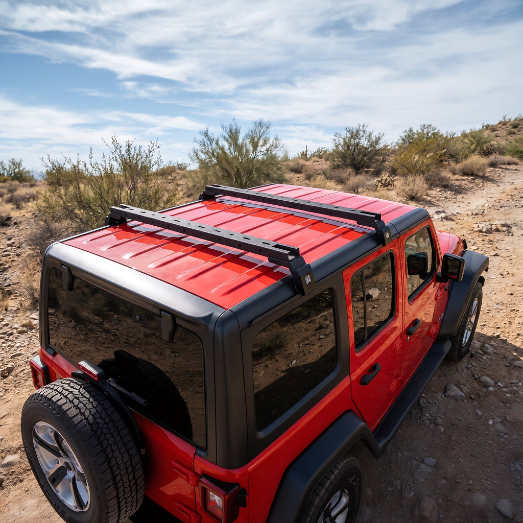 2PCS Roof Rack Cross Bars for Jeep Wrangler & Gladiator