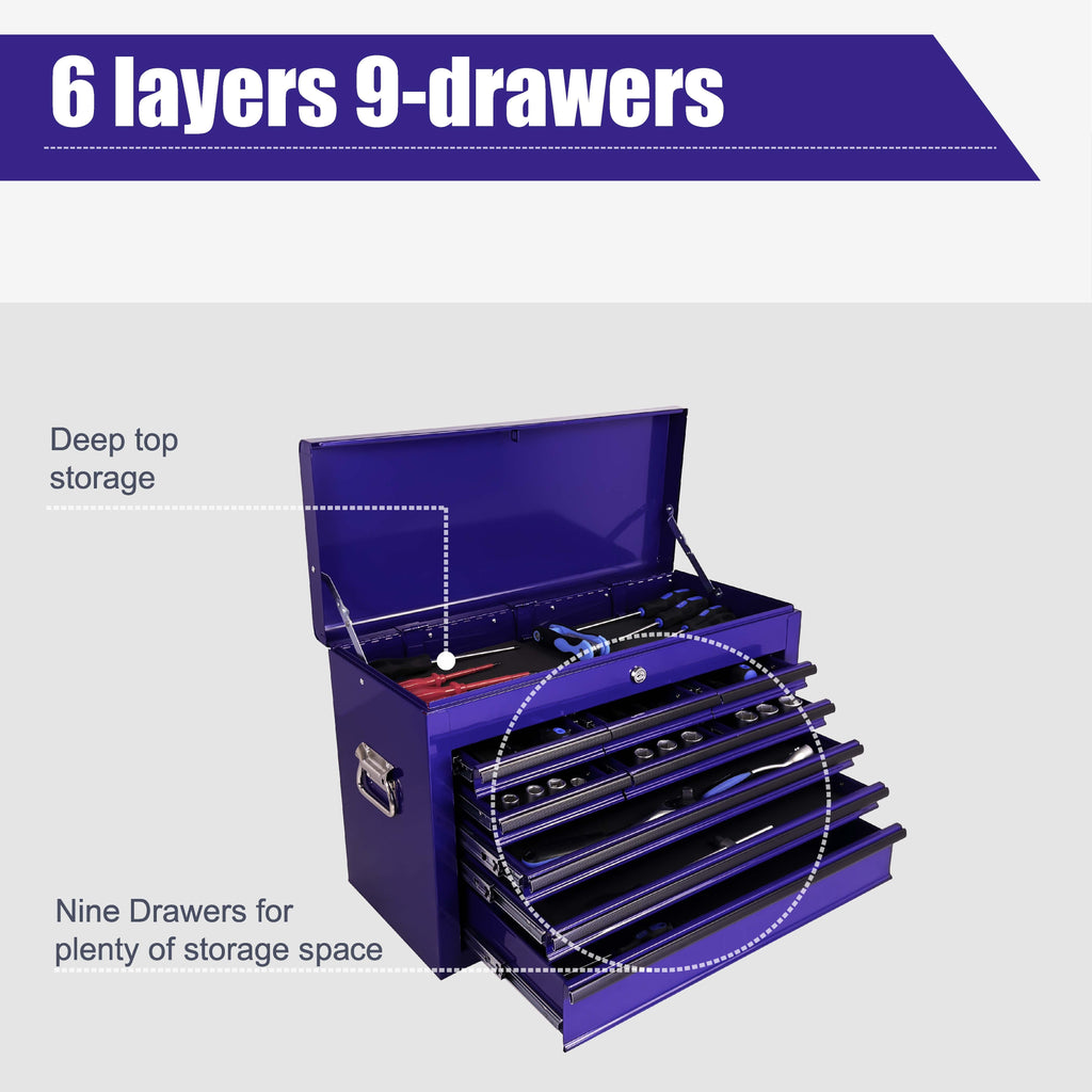 Heavy Duty Metal Tool Box, 24-inch, Portable
