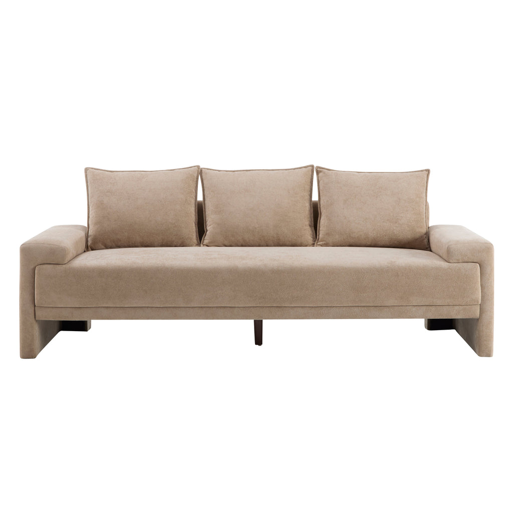 Algora 84.5 in. 3 Seater Modern Upholstered Velvet Sofa