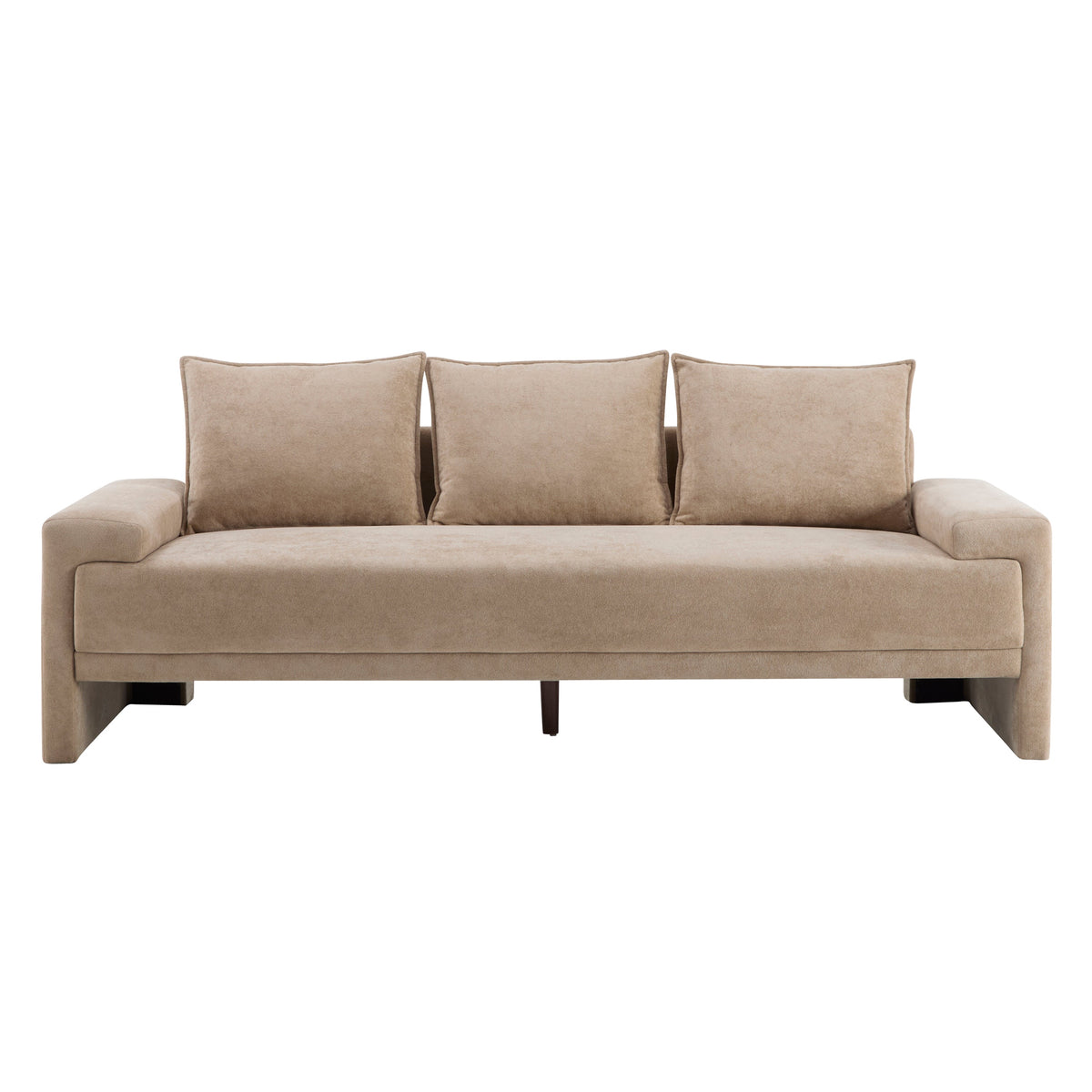 Algora 84.5 in. 3 Seater Modern Upholstered Velvet Sofa
