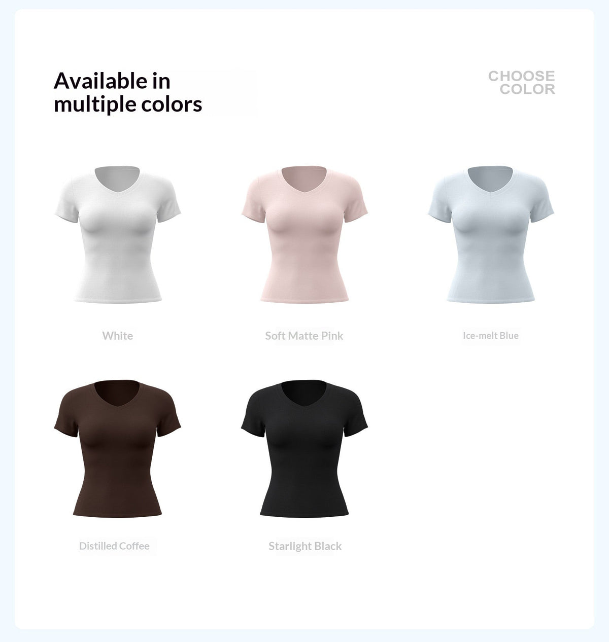 Peach Basic V-neck Short Sleeve Sports Top, Breathable Slim-fit Yoga Shirt For Fitness And Running