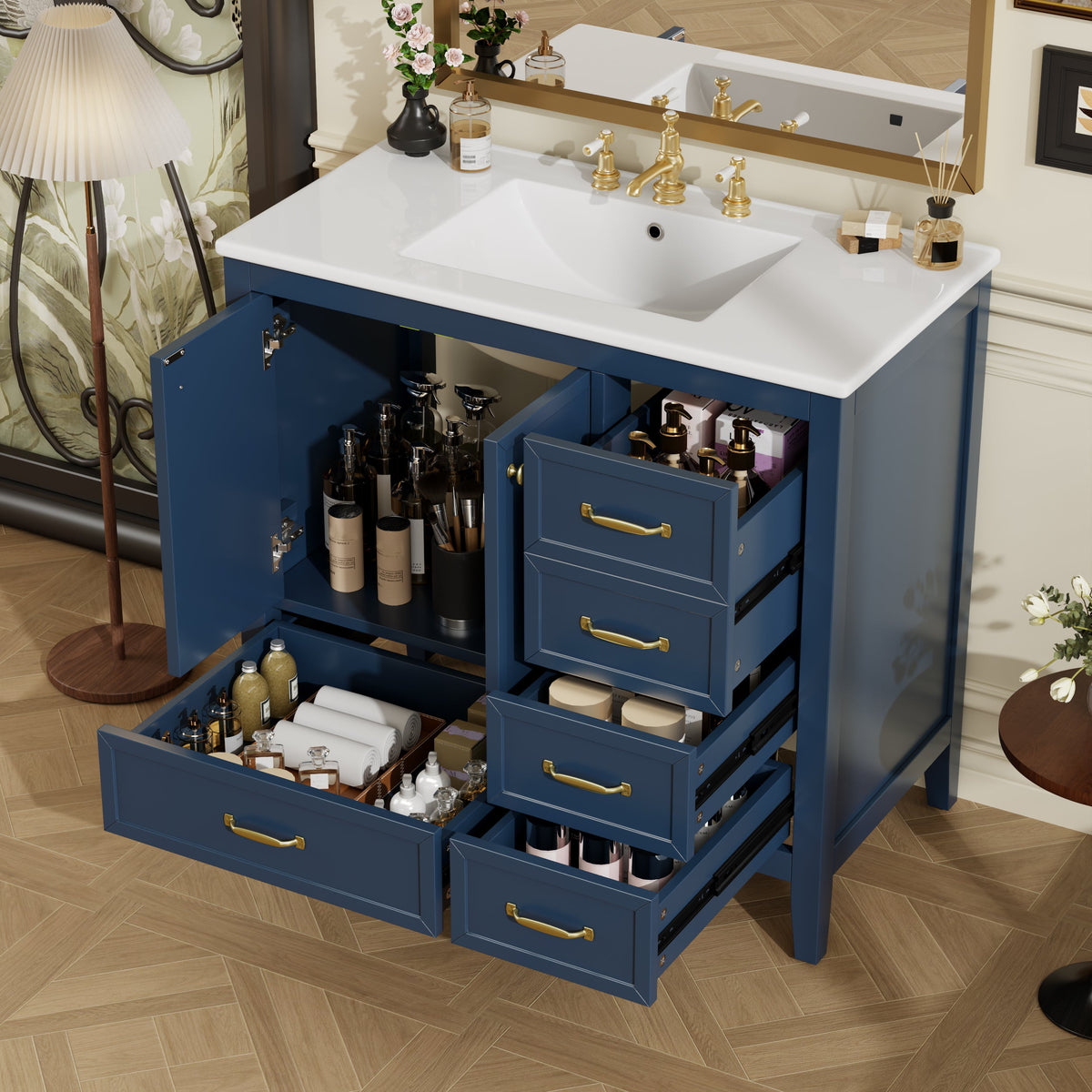36" Bathroom Vanity with Sink