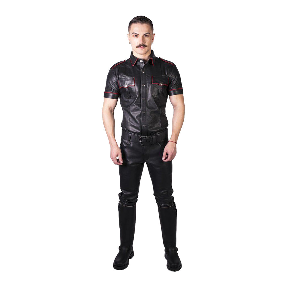 Prowler RED Leather Jeans Black 38 "