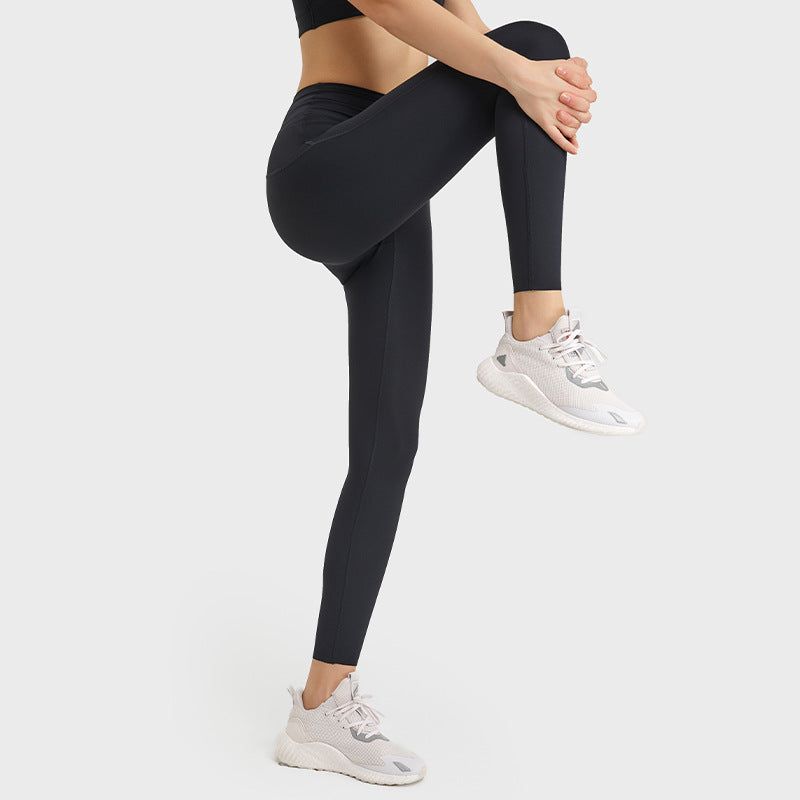 Womens High-Waisted, Butt-Lifting Yoga Pants With A Seamless Design