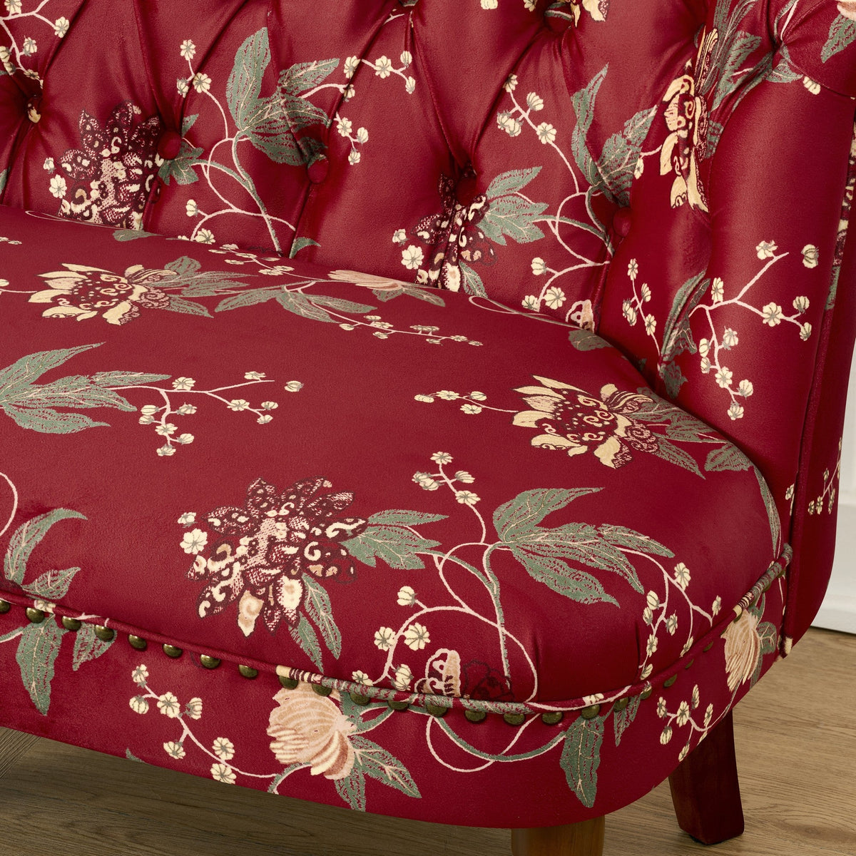 European Style Wine Red Sofa Chair