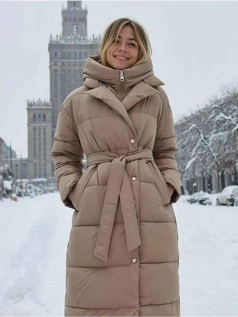 Women's Premium Cotton Coat Above-the-knee
