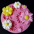 DIY Lovely 3D Flower Fondant Cake Mold Silicone Mould