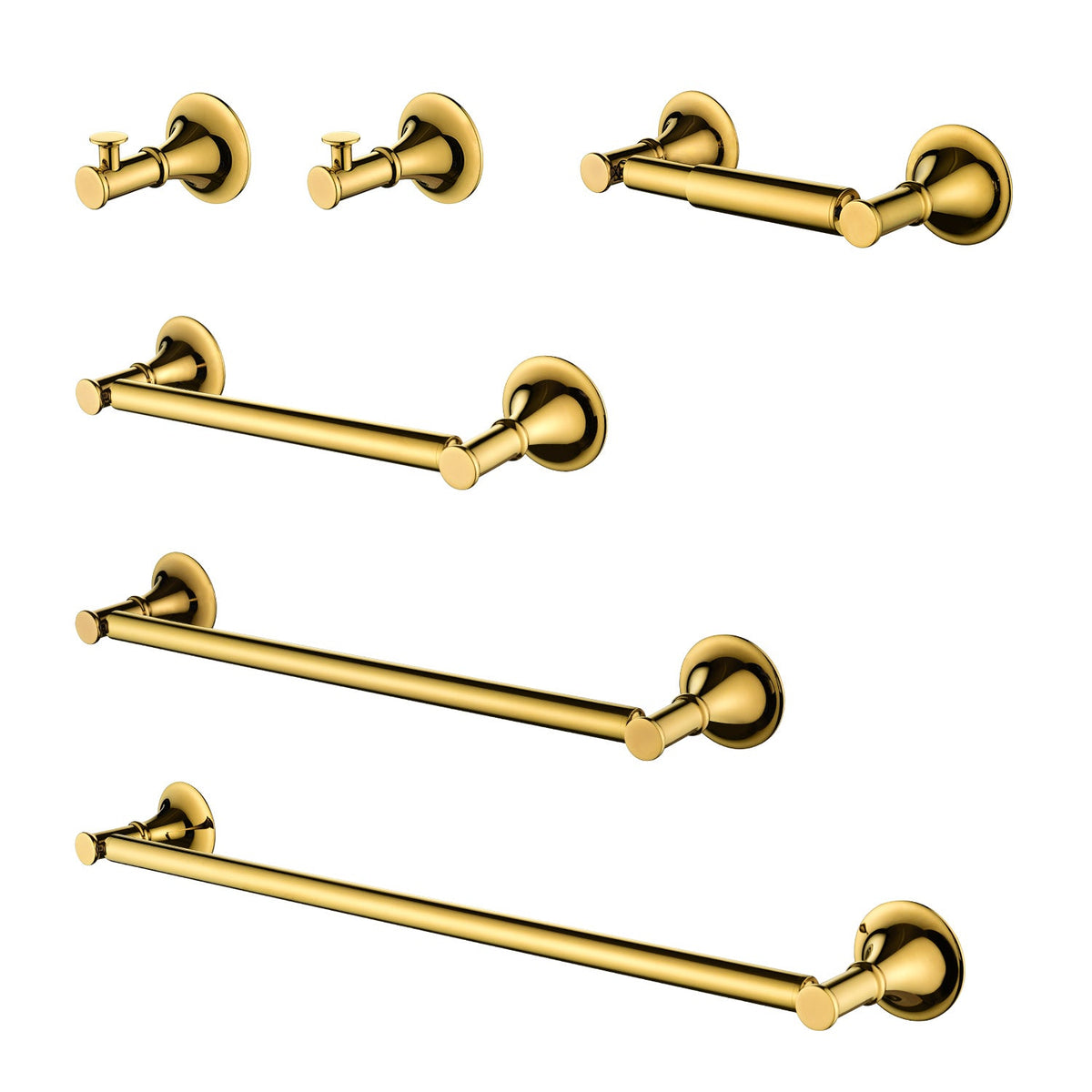 6 Piece Bathroom Accessories Set