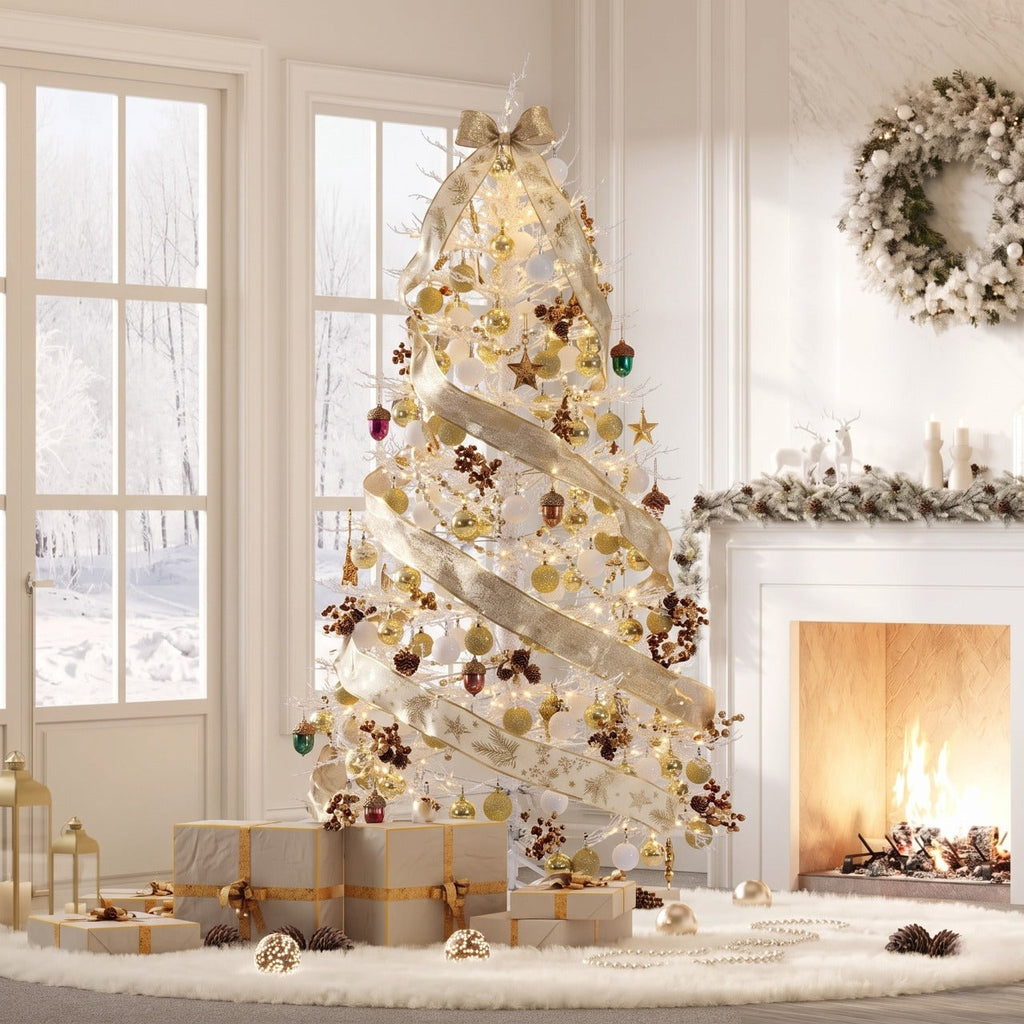 6FT Pre-lit Aspen Fir Artificial Christmas Tree