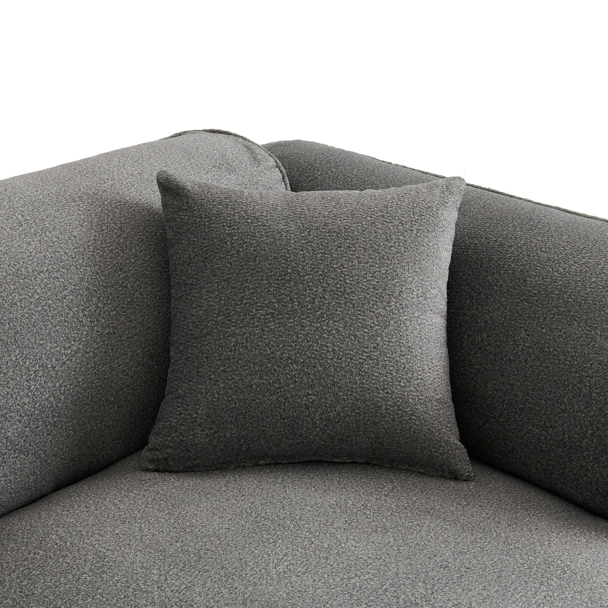 U_Style Luxury Living Room Double-Needle Cut Velvet Sofa - 4-Seater