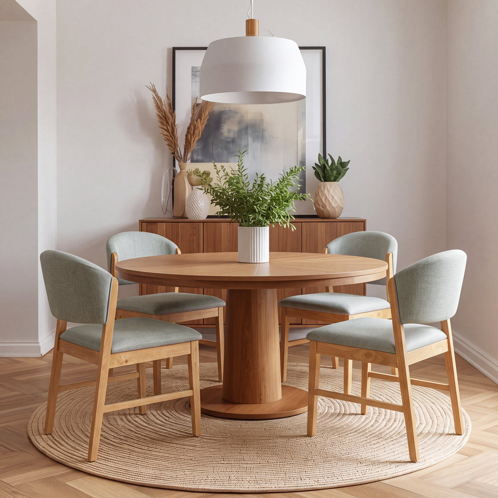 Mid-Century Modern Upholstered Dining Chairs