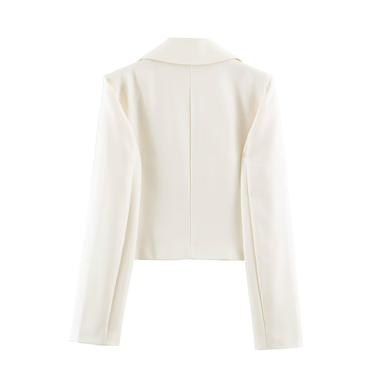 Fashionable And Versatile Solid-color Double-breasted Blazer