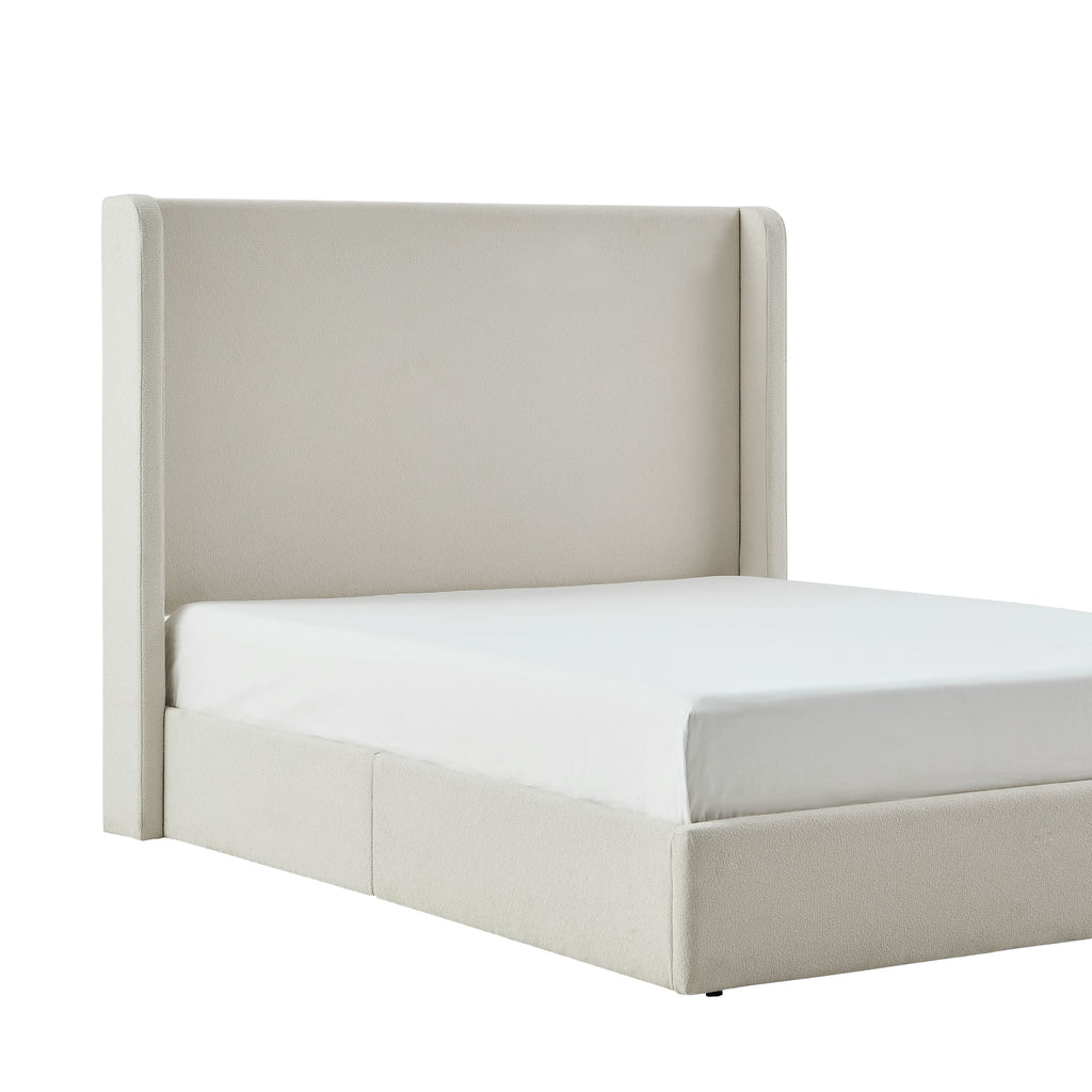 Carmen Upholstered Wingback Bed