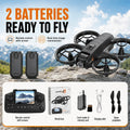 ZNLYRION  Mini Full Protective Drone YL3PK With 2.4 Inch Screen Remote Dual Camera Optical Flow Hover 2 Batteries Indoor RC Quadcopter