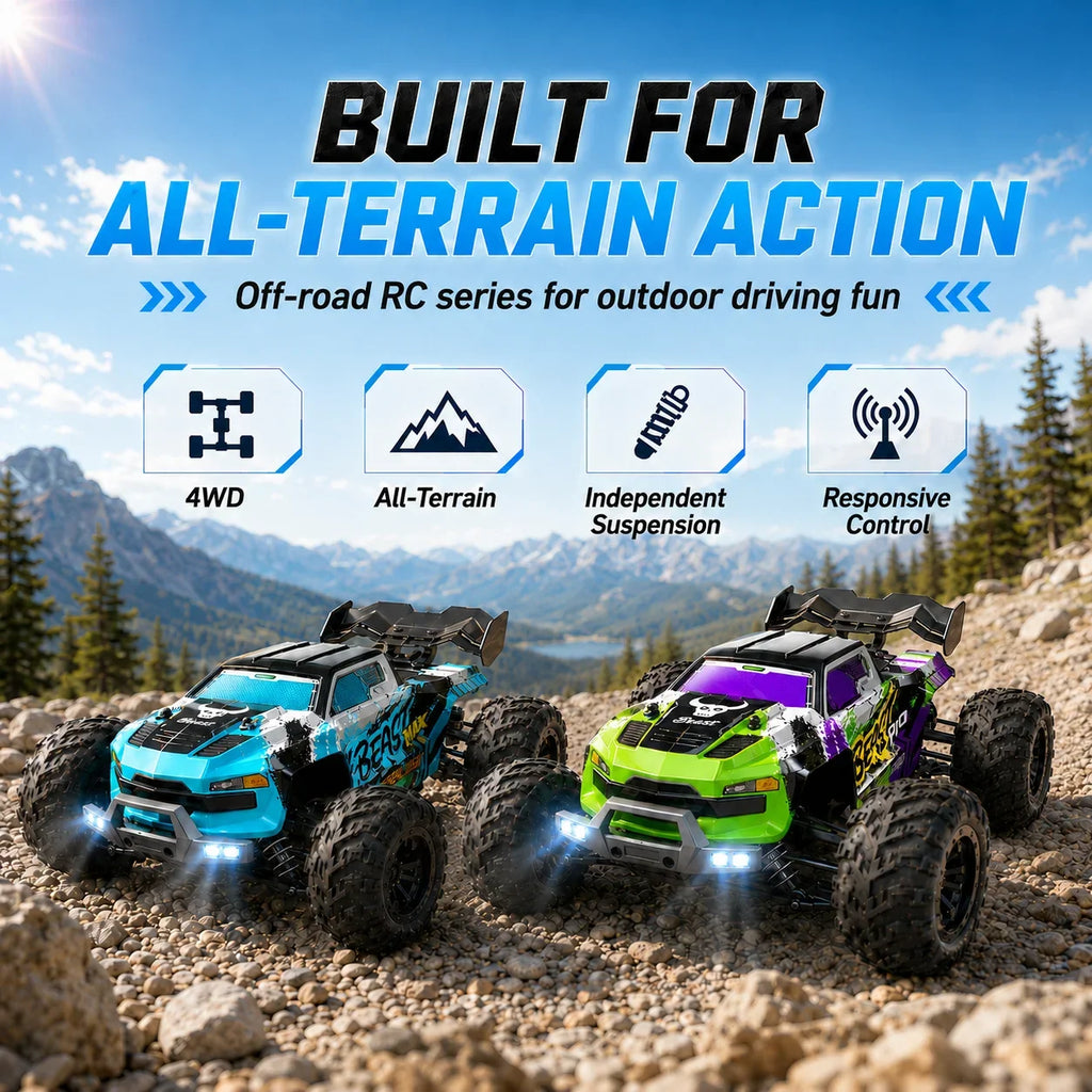 ZNLYRION 4WD RC Off-Road Truck, Up to 80 km/h