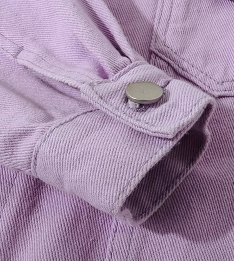 High Premium Casual Jackets for Women Breathable Denim Streetwear Button Wholesale Pakistan Suppliers' Washed Technique