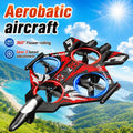ZNLYRION Drone YL86 Fighter Shape With Screen Remote 480P Camera Fixed Height Hover Cool LED Light 360 Stunt Roll RC Quadcopter