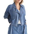 High Premium High Quality Custom Women's Denim Jacket Button Detail Vintage Style Sweet Design OEM Services