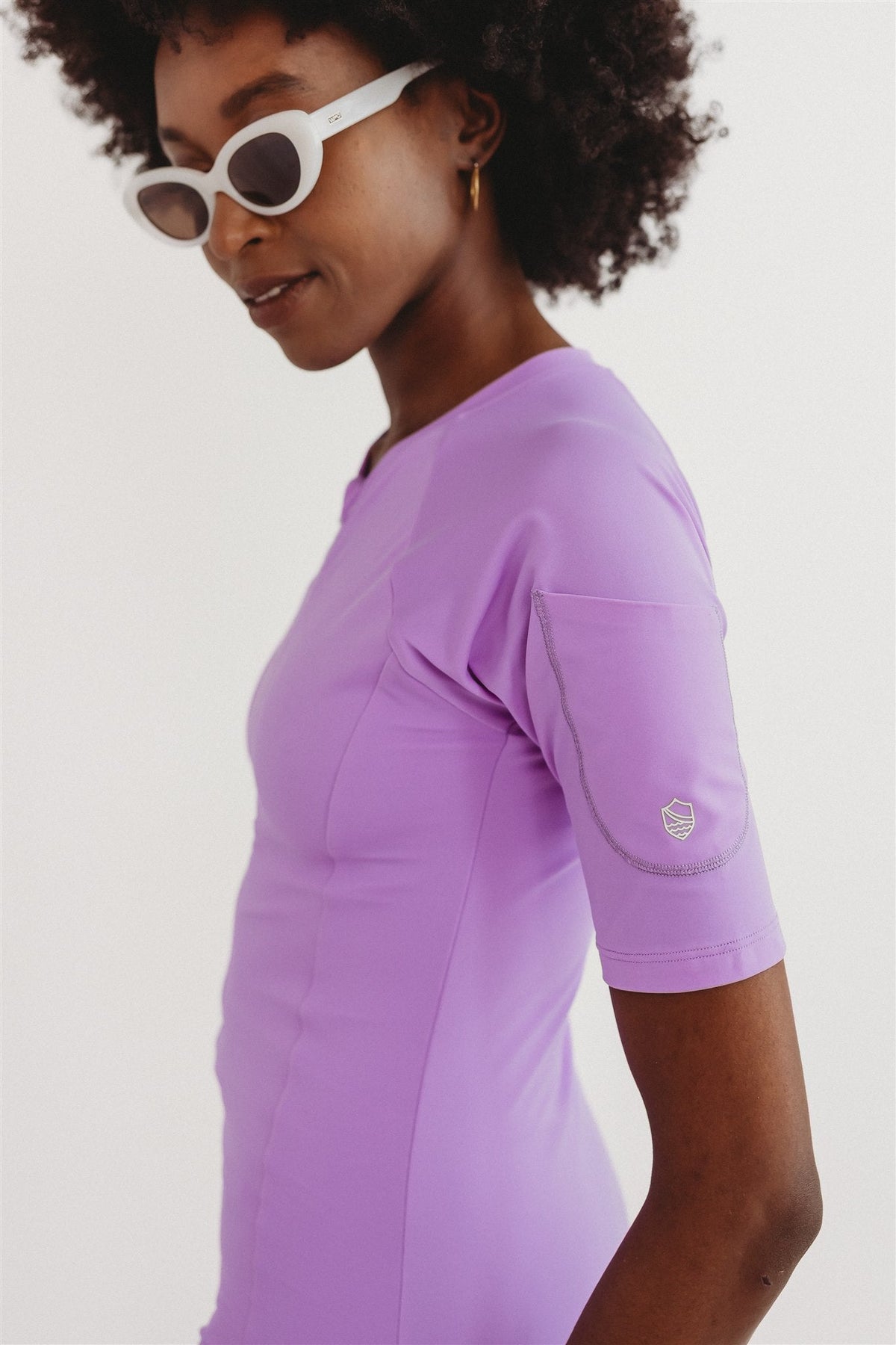 The Lizzy Sculpt Suit | UPF 50+ Sculpting Short Sleeve One-Piece Swimsuit