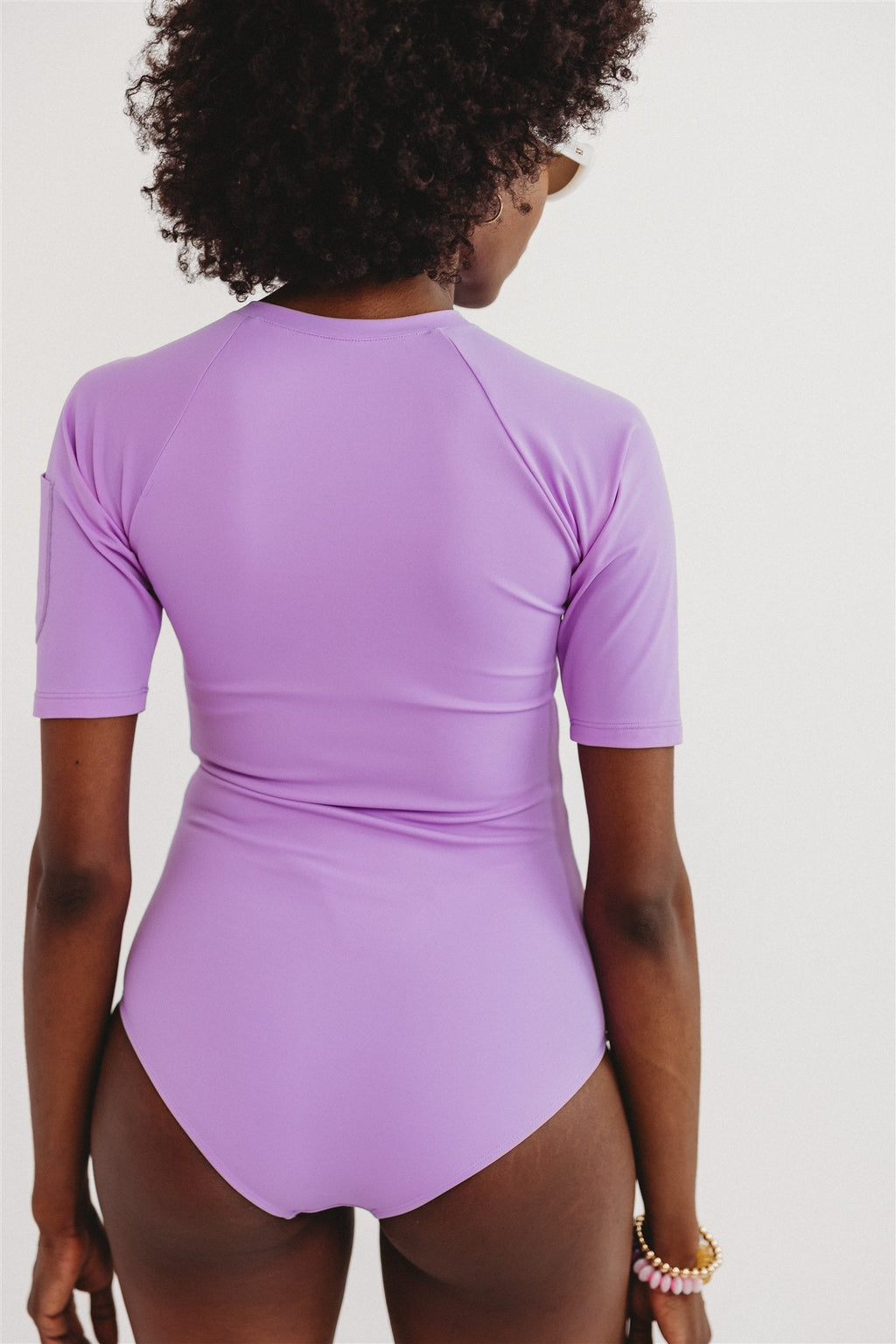 The Lizzy Sculpt Suit | UPF 50+ Sculpting Short Sleeve One-Piece Swimsuit