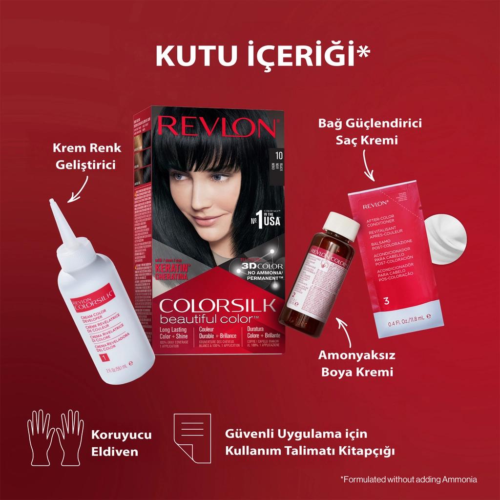 Revlon ColorSilk Beautiful Color Hair Dye 32 Dark Mahogany Brown
