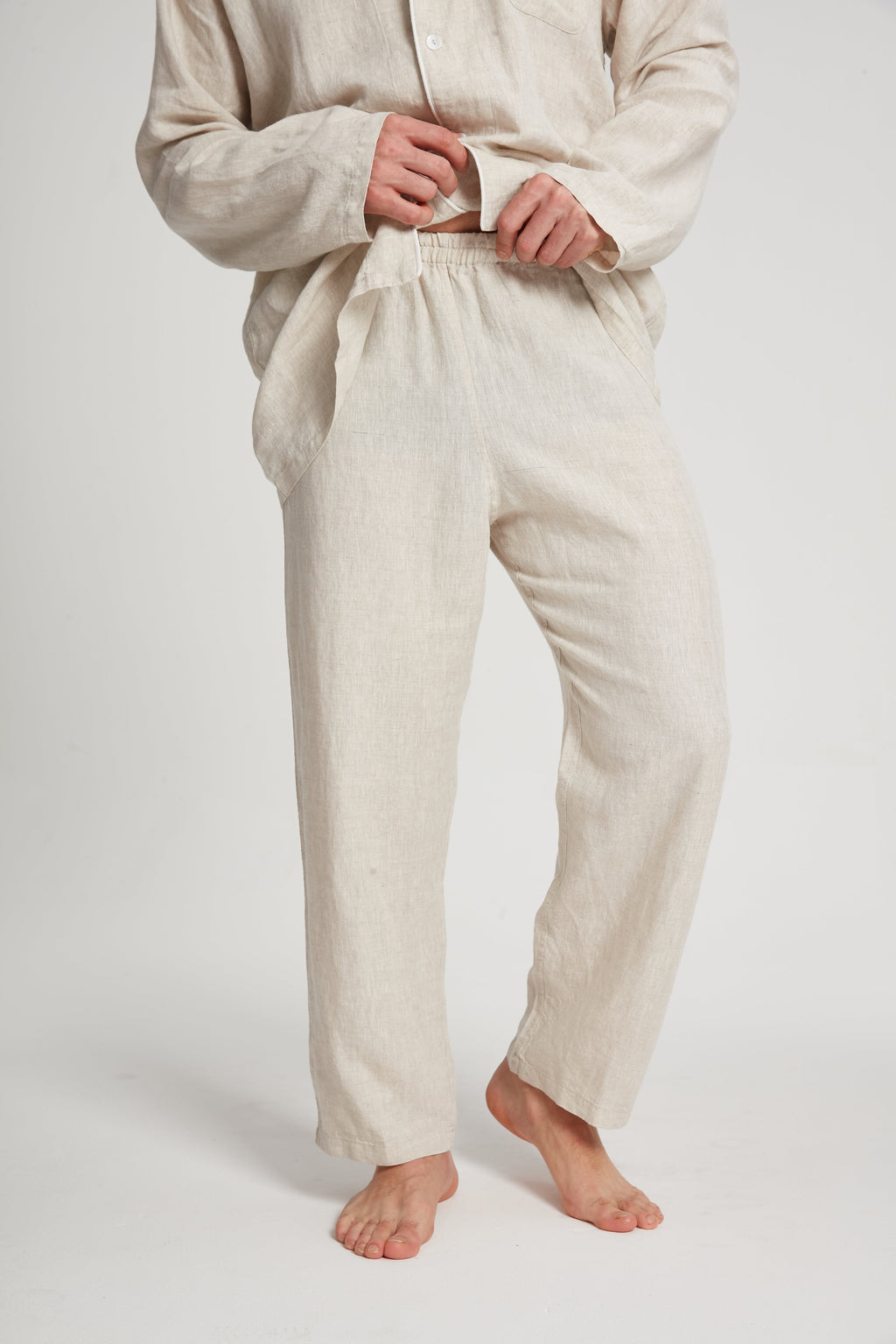 Men's Long-Sleeve Hemp Sleepwear