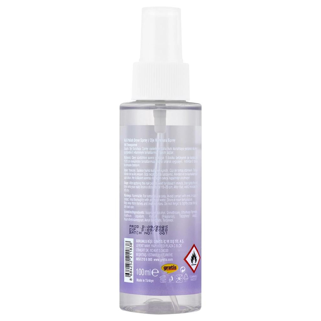 Beaulis Dry It Nail Polish Dryer Spray for Quick Drying 100ml