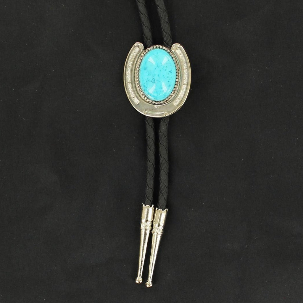 Turquoise Horseshoe Bolo