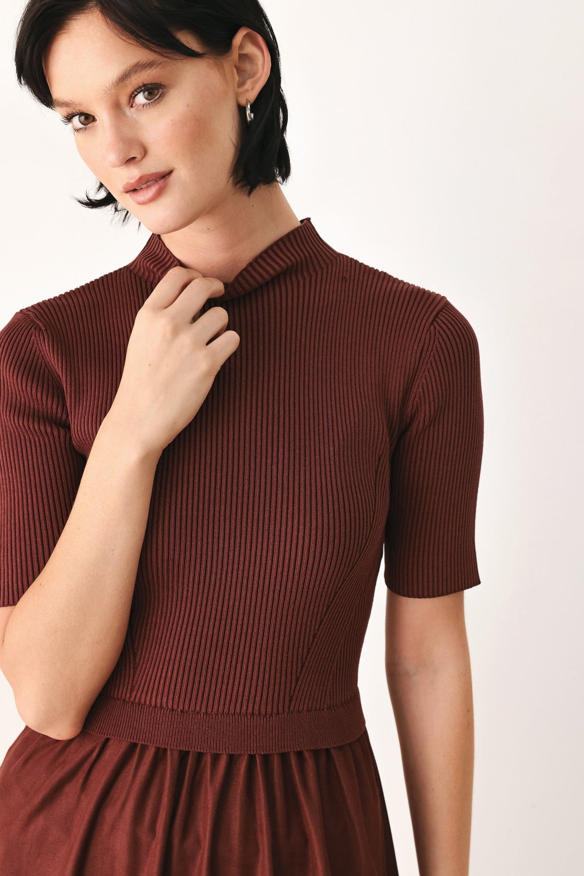 AUTUMN LOVE STORY TIERED MIDI DRESS
