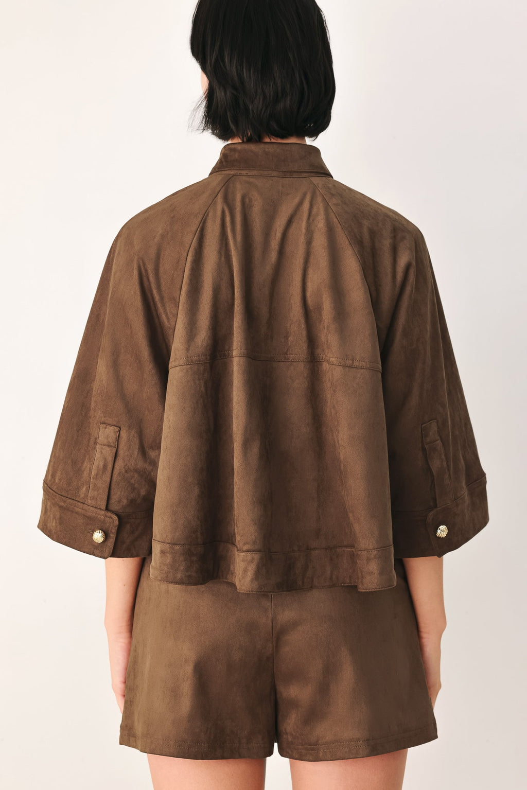 SUEDE ESCAPE CROPPED JACKET