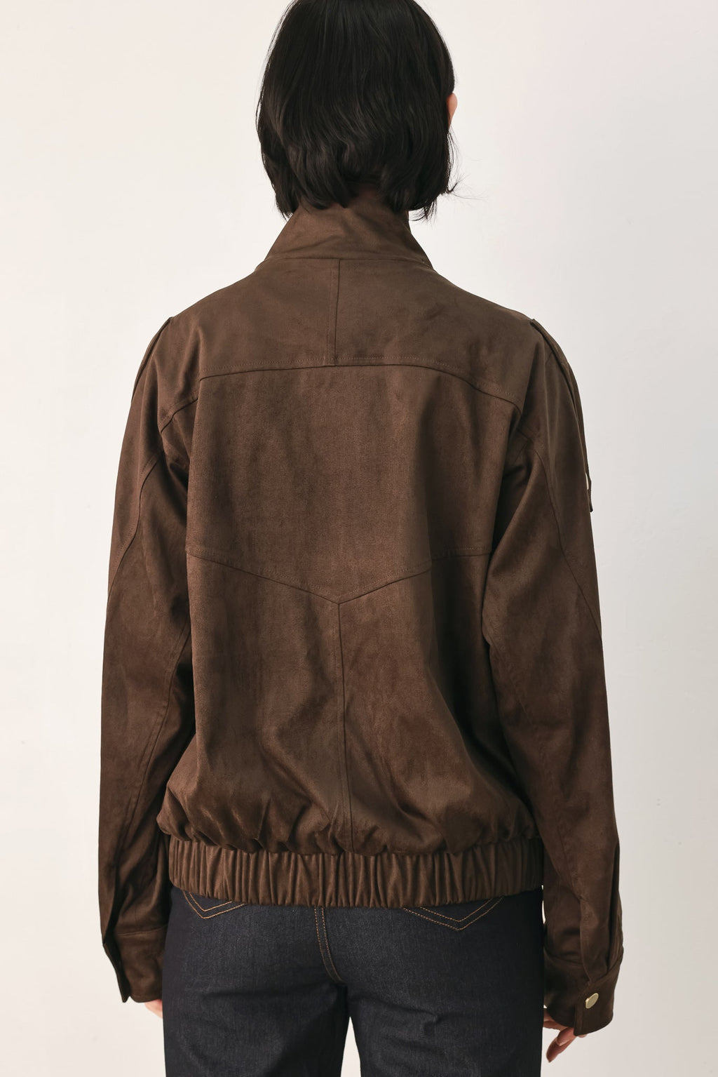 DOWNTOWN DARLING FAUX LEATHER BOMBER JACKET