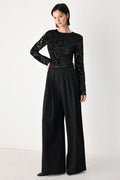 AFTER DARK LACE WIDE LEG JUMPSUIT