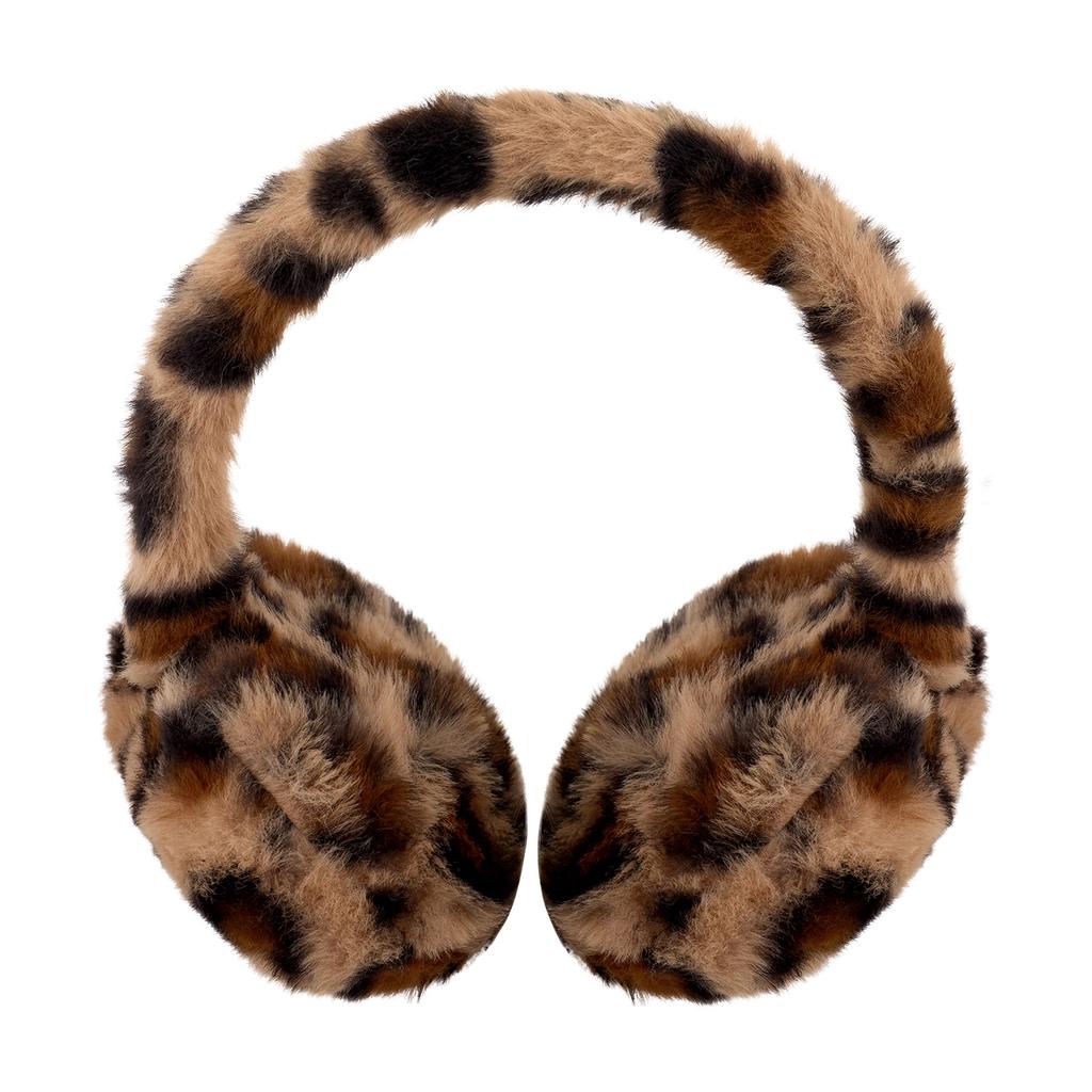 Eklips Leopard Print Plush Earmuffs for Kids
