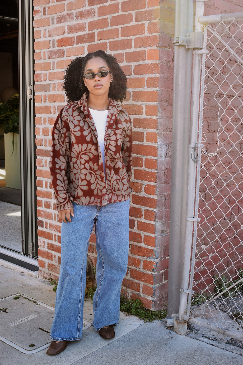 Gwyn Oversized Corduroy Button Up Shirt