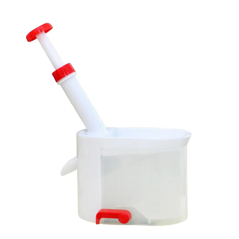 Manual Cherry Pitter with Suction-Cup Base, White