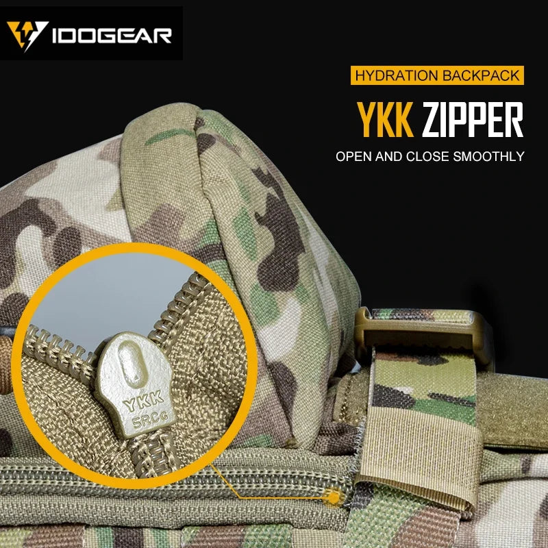 IDOGEAR Hydration Pack Hydration Backpack Assault Molle Pouch Mini Tactical Outdoor Sport Water Bags 3530