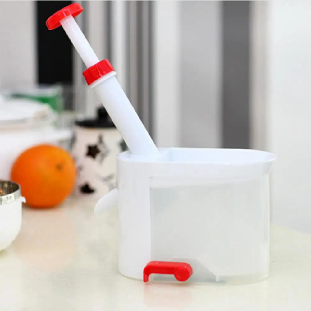 Manual Cherry Pitter with Suction-Cup Base, White