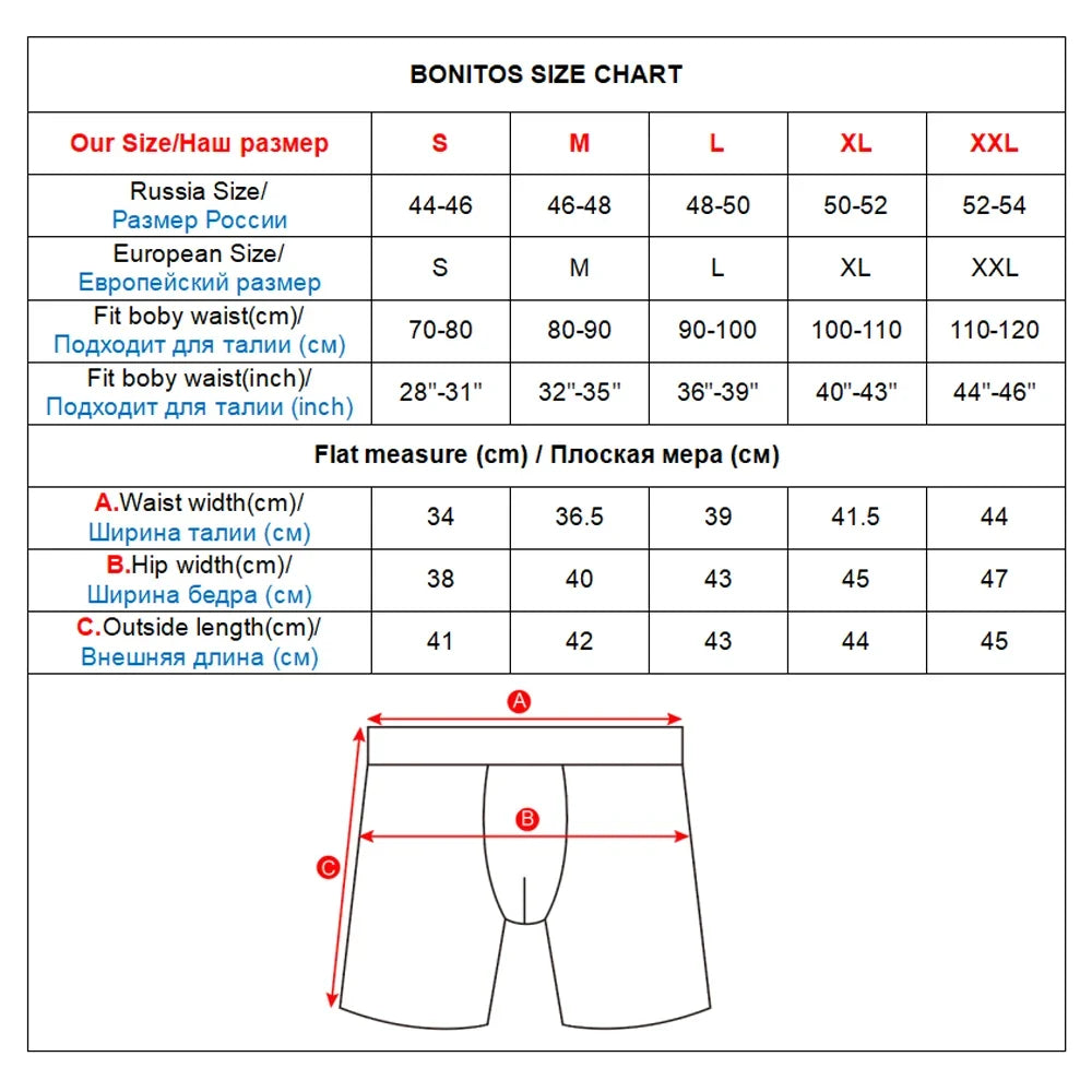 SRBONITOS Long Boxer For Men Underwear High Quality Cotton Men's Panties Man Underpants Boxershorts Shorts Sexy