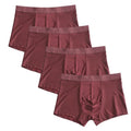 L-8XL Plus Banboo Fiber Men Underwear Male boxer Solid Panties Shorts Men's  Underpants Breathable Intimate Man boxers 4pcs
