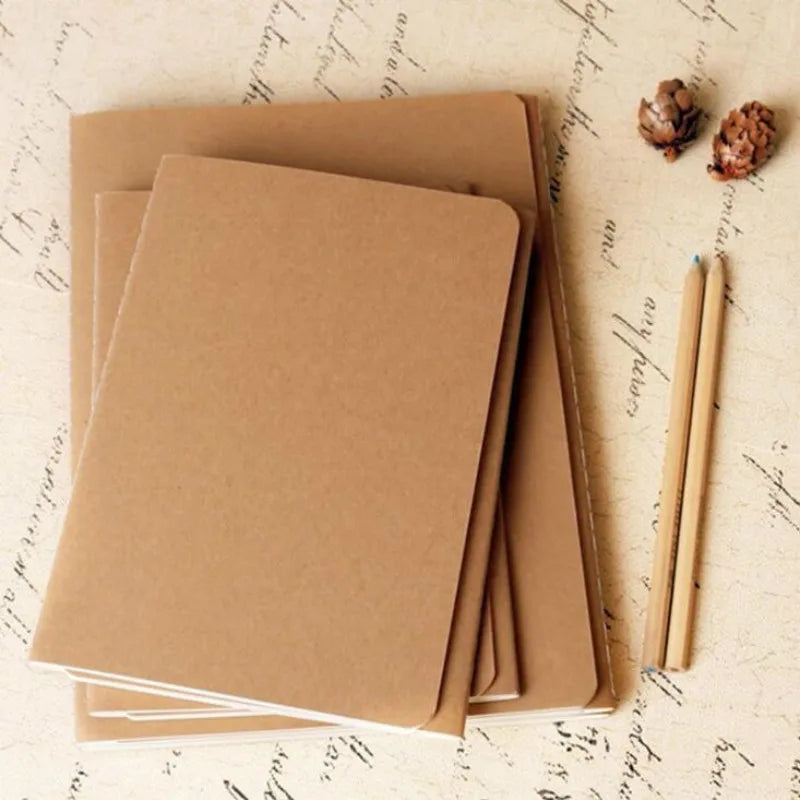Cowhide Paper Sketchbook Notebook Journal Cute Paper Weekly Planner Accessories Stationery Diary Agenda Travel 01623