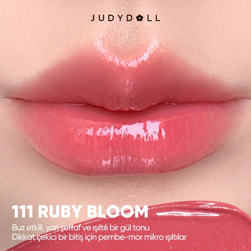 Judydoll Stay Shine PDRN Moisturizing Semi-Gloss Lipstick 111 Ruby Bloom