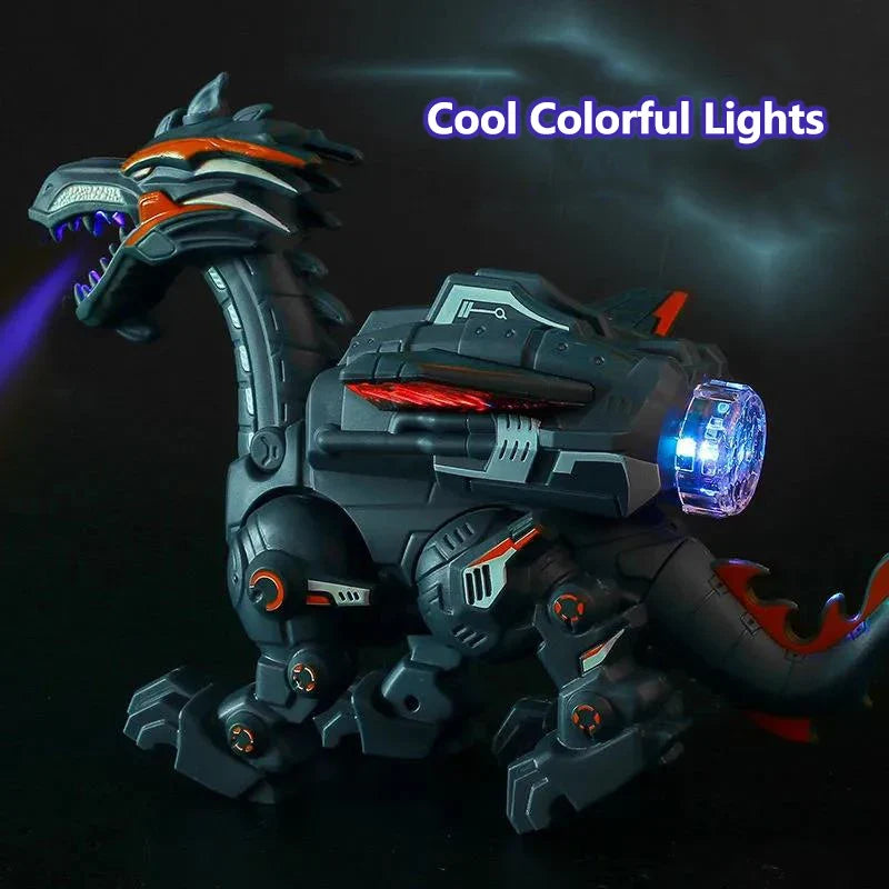 Walking Water-Mist Dinosaur Toy with Lights and Roar Sound