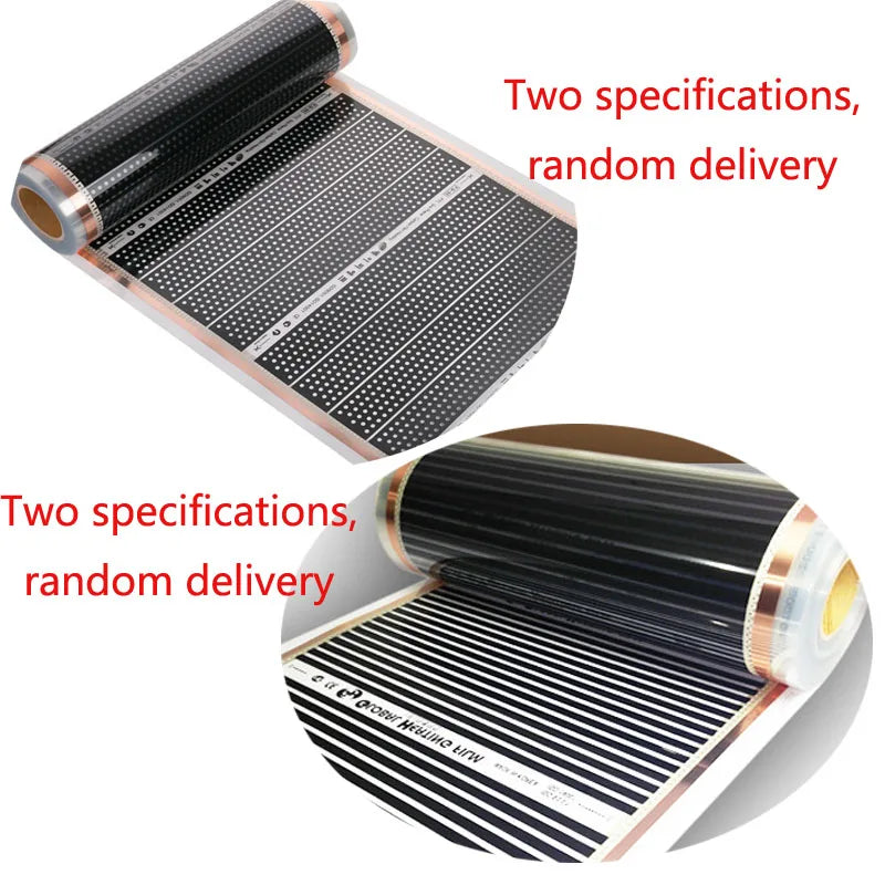 Graphene carbon crystal electrothermal film 400W/M2 floor heating wall heating safe energy saving constant temperature