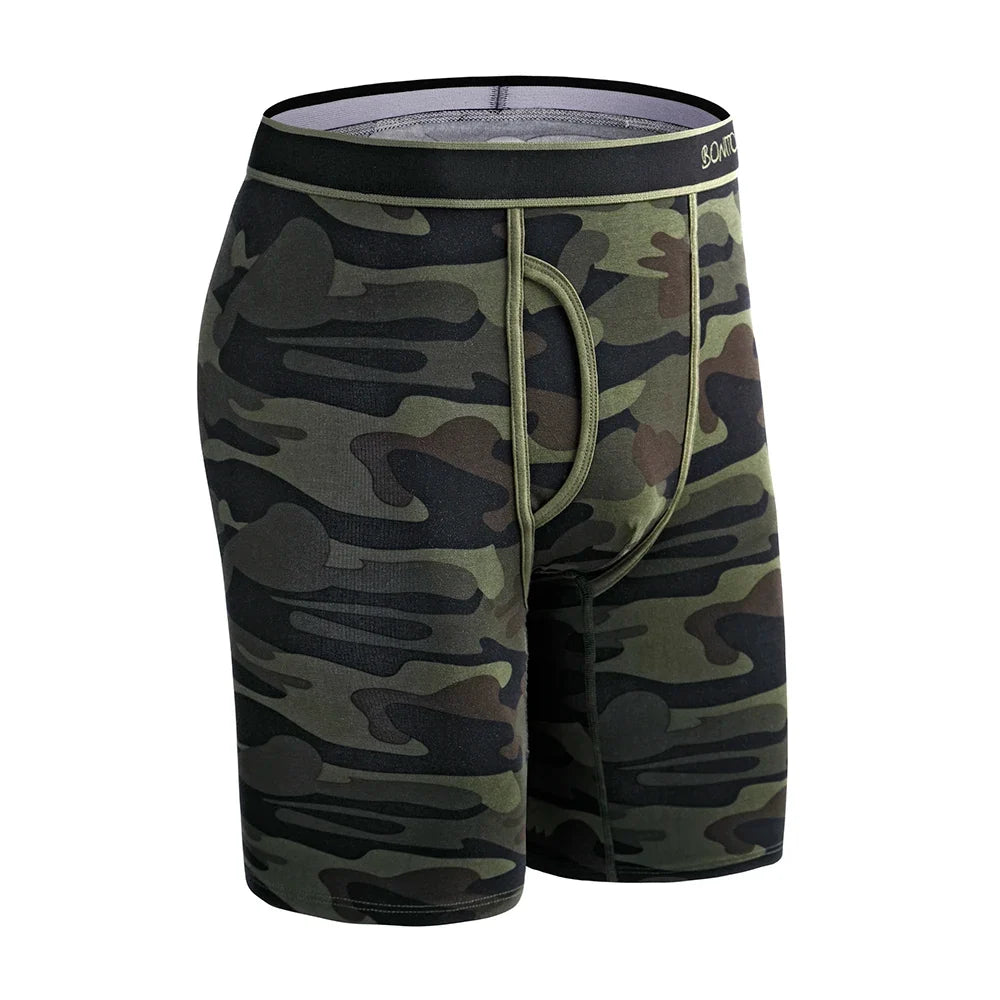 SRBONITOS Long Boxer For Men Underwear High Quality Cotton Men's Panties Man Underpants Boxershorts Shorts Sexy