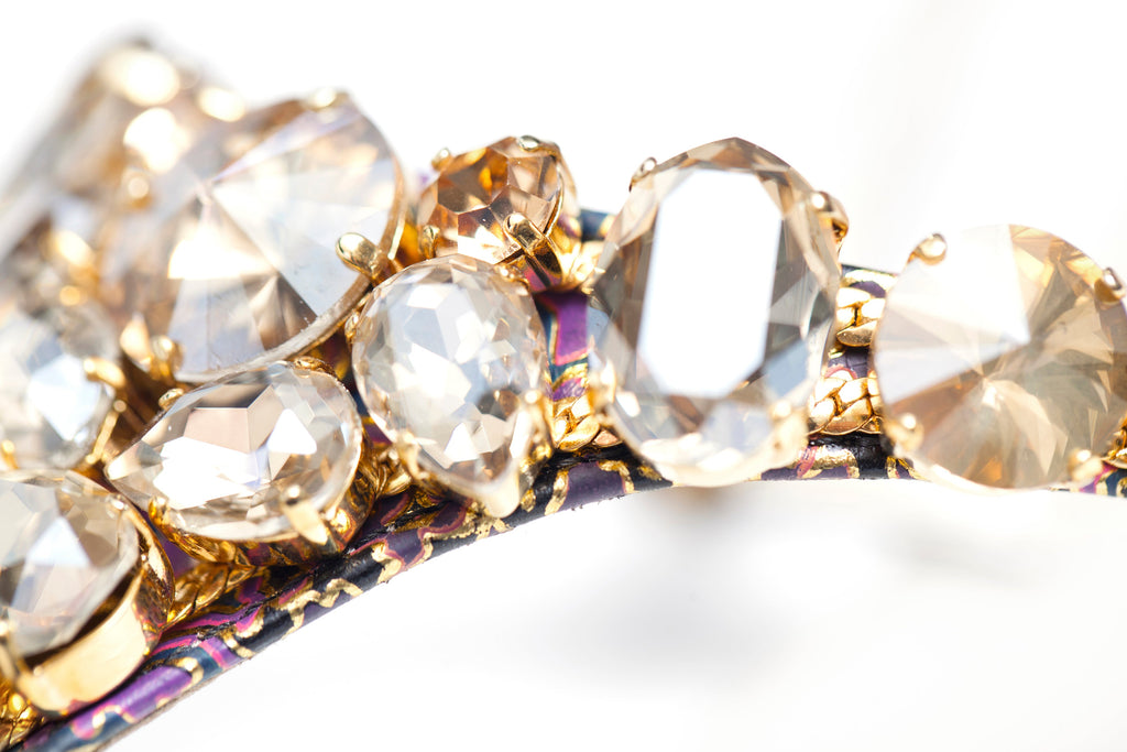 Purple Casbah with Gold Crystal